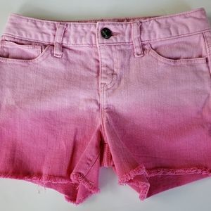 Girls Old Navy shorts stretch ombre pink Size 10